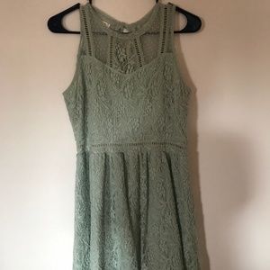 Mint Green Lace Dress